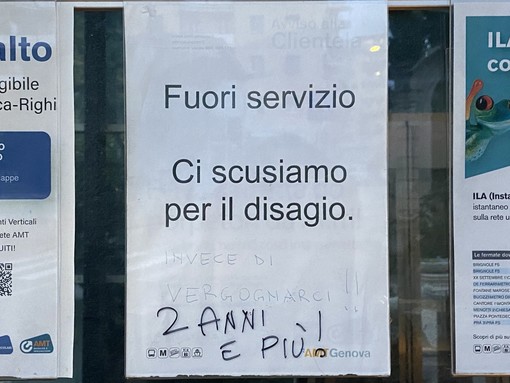Ascensore Villa Scassi, Campora: "Perizia individua vizi all'origine. Obiettivo restituire funzionalità all'impianto"