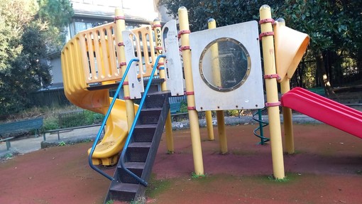 L'attuale area giochi (Foto Comitato Pegli Bene Comune)