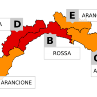 Maltempo:  allerta rossa dalle 14 alle 23.59 di oggi sul territorio del Comune di Genova