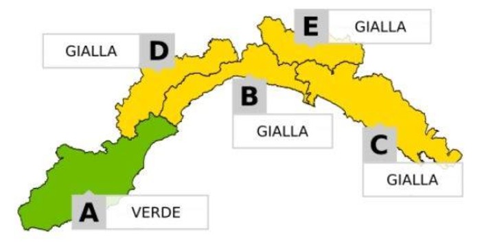 Pioggia in arrivo: scatta l'allerta meteo