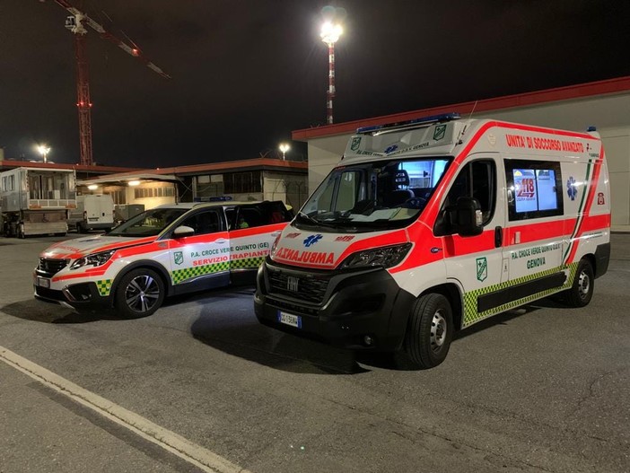 Viaggio del cuore della Croce Verde di Quinto, trasportati due organi a Milano e Ancona