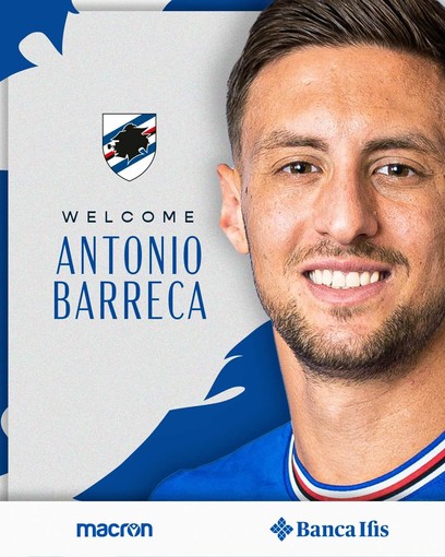Samp, Barreca è blucerchiato: contratto fino al 2025 Samp, Barreca è blucerchiato: contratto fino al 2025