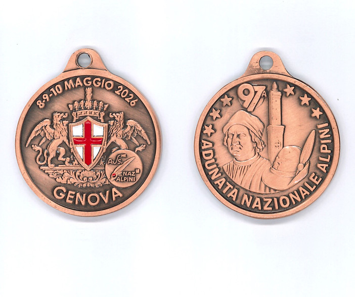 97esima Adunata Nazionale Alpini:  il manifesto e la medaglia ufficiali raccontano l’evento attraverso i simboli di Genova
