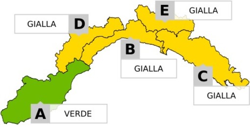 Allerta meteo gialla dell'Arpal per temporali, nuova fase instabile in arrivo sulla Liguria