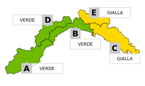 Maltempo, sabato allerta gialla per temporali sul Levante della regione Maltempo, sabato allerta gialla per temporali sul Levante della regione