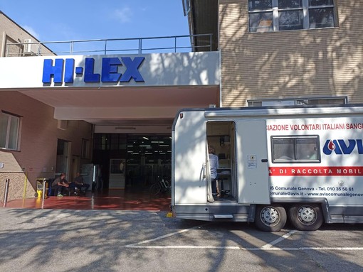 Raccolta sangue, nasce la collaborazione tra Avis Chiavari e Hi-Lex Italy Raccolta sangue, nasce la collaborazione tra Avis Chiavari e Hi-Lex Italy