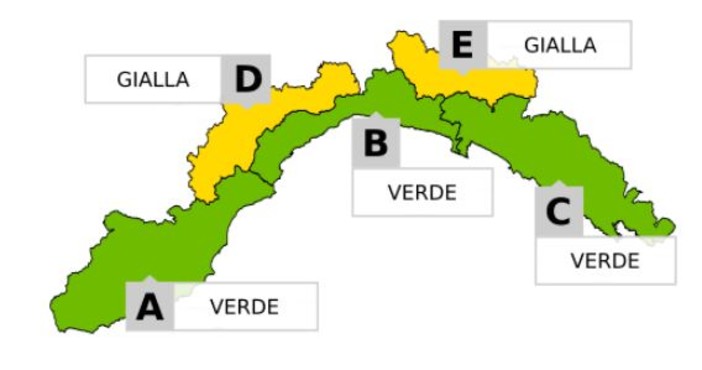 Maltempo: emanata allerta gialla nell'entroterra genovese per neve