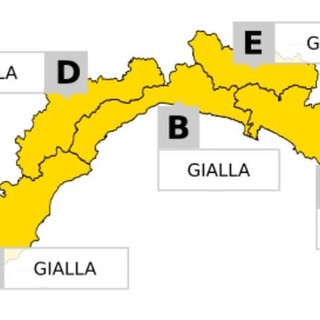 Maltempo in Liguria, emessa allerta gialla per temporali