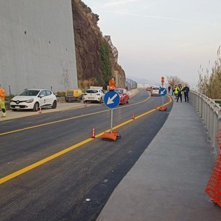 Arenzano, riaperta la statale Aurelia: traffico consentito con limitazioni Arenzano, riaperta la statale Aurelia: traffico consentito con limitazioni