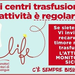 Protocolli di sicurezza in Asl 2: "percorso sicuro" per donatori di sangue Protocolli di sicurezza in Asl 2: "percorso sicuro" per donatori di sangue