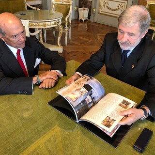 L'ambasciatore Usa Lewis Eisenberg in visita a Genova