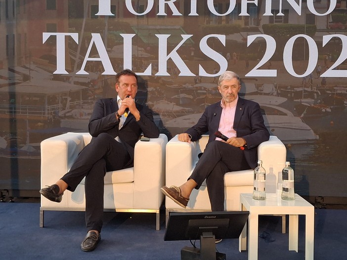 Bucci: "Liguria vertice della logistica europea, Diga e Terzo Valico opere strategiche per tutto il Paese" Bucci: "Liguria vertice della logistica europea, Diga e Terzo Valico opere strategiche per tutto il Paese"