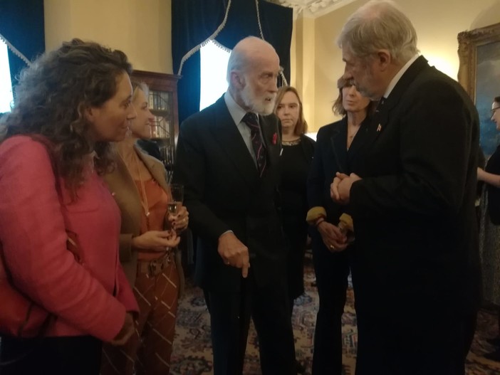 Il sindaco Bucci incontra il principe di Kent al "The Naval Club" Il sindaco Bucci incontra il principe di Kent al "The Naval Club"