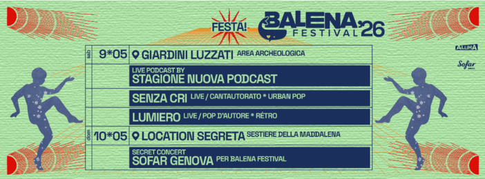 Senza Cri, Lumerò e un concerto misterioso, ecco la ‘FESTA!” del Balena Festival