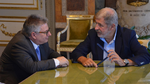Il sindaco Marco Bucci ha incontrato il neo presidente del Tribunale di Genova Enrico Silvestro Ravera
