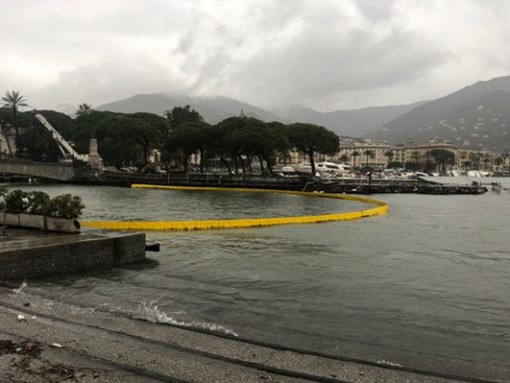 Rapallo, macchia oleosa alla foce del Boate, il Comune: "Per il momento nessun divieto di balneazione"