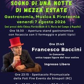 Il Comitato Fuochi Santa Maria celebra vent'anni e festeggia con Francesco Baccini