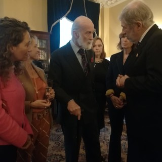 Il sindaco Bucci incontra il principe di Kent al "The Naval Club"
