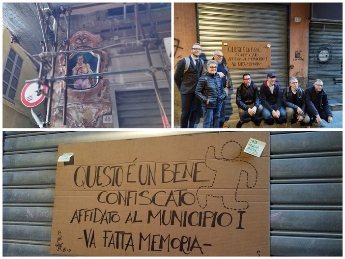 Centro storico, la 'Madonna del Selfie' veglia sul bene confiscato alla mafia (foto e video)
