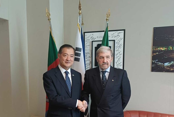Liguria e Corea del Sud rafforzano i rapporti: incontro tra il presidente Bucci e il console Choi