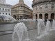 Tornano a funzionare i giochi d'acqua intorno alla fontana di piazza De Ferrari (FOTO e VIDEO)