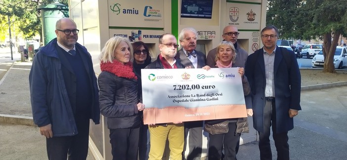 Il riciclo degli imballaggi fa del bene: corposa donazione alla Band degli Orsi