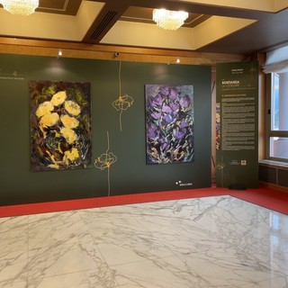 La sostanza del colore, le suggestioni dell'artista Maria Rosa Vendola nell'esposizione di Banca Carige (Video)