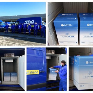 Poste Italiane: consegna vaccini Johnson&amp;Johnson all'ospedale Villa Scassi di Genova (FOTO)