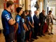 Gli atleti del rowing club che hanno partecipato ai mondiali di canottaggio under 23 ricevuti a Tursi