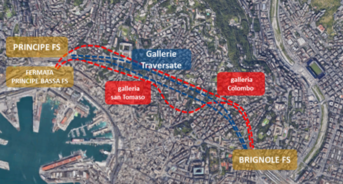Nodo di Genova: proseguono i cantieri di realizzazione dei due nuovi binari tra Principe e Brignole