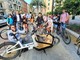 Cornigliano, i bambini delle classi quinte vanno a scuola in bicicletta