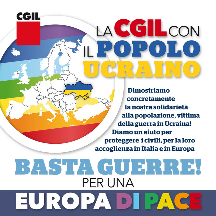 Venerdì 6 maggio in cgil la consegna del container di indumenti, cibo e medicinali per la popolazione ucraina Venerdì 6 maggio in cgil la consegna del container di indumenti, cibo e medicinali per la popolazione ucraina