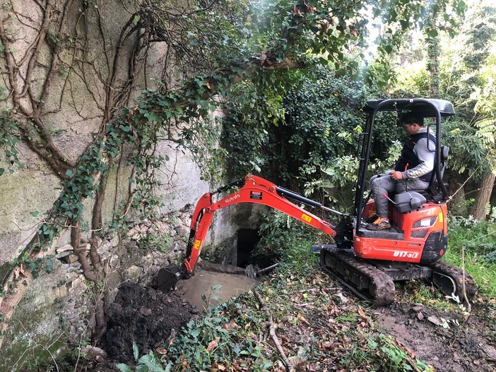 Chiavari: effettuata la pulizia della vasca di decantazione e del canale di viale San Pio X