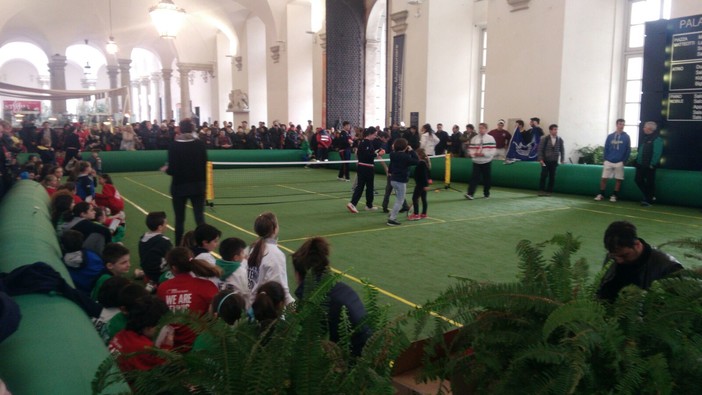 Aspettando la Coppa Davis: tanti piccoli tennisti al Ducale con gli azzurri