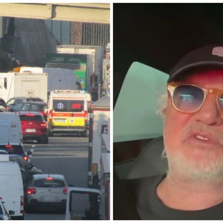 Ennesimo pomeriggio d'inferno sulla A10, lo sfogo di Briatore: "E' uno scandalo, si fa in tempo a morire" Ennesimo pomeriggio d'inferno sulla A10, lo sfogo di Briatore: "E' uno scandalo, si fa in tempo a morire"