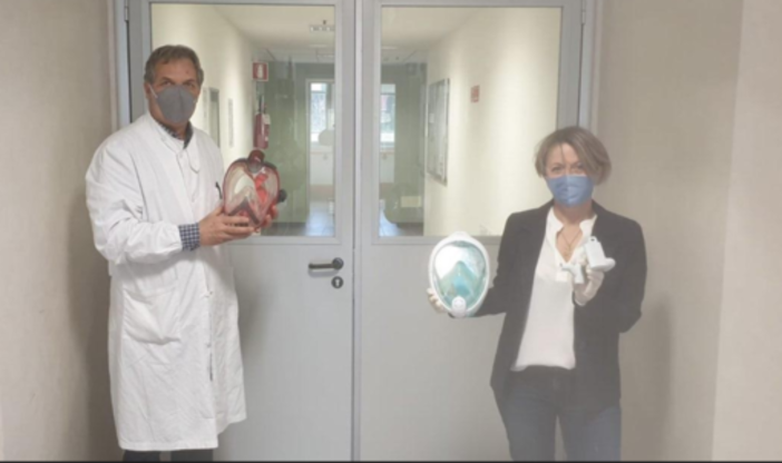 A Vercelli le maschere da snorkeling diventano respiratori durante l'emergenza Covid. Ecco come
