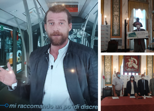 I mugugni socialmente utili sui bus genovesi, Amt sceglie Maurizio Lastrico per la campagna educational"