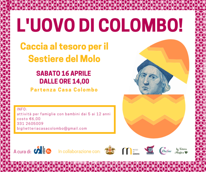 Sabato 16 aprile una caccia al tesoro per il Sestiere del Molo Sabato 16 aprile una caccia al tesoro per il Sestiere del Molo