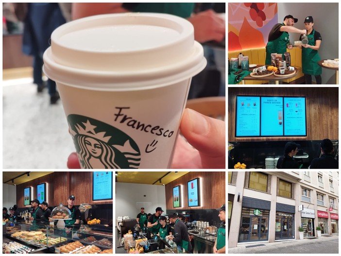 Starbucks, tutto è pronto: domani apre al pubblico lo store di Genova (foto e video) Starbucks, tutto è pronto: domani apre al pubblico lo store di Genova (foto e video)
