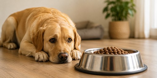 Cane che non mangia: perché rifiuta il cibo, cosa fare e quando preoccuparsi