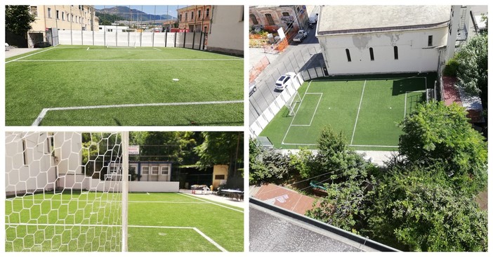 Recuperato il campetto di calcio del Campasso grazie all’omonimo comitato: altro prezioso punto in favore della vivibilità del quartiere (FOTO) Recuperato il campetto di calcio del Campasso grazie all’omonimo comitato: altro prezioso punto in favore della vivibilità del quartiere (FOTO)