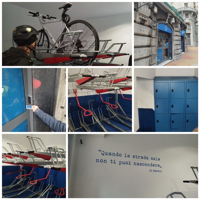 Genova: alla Zecca il primo cicloposteggio gratuito e aperto h24 (Foto e video) Genova: alla Zecca il primo cicloposteggio gratuito e aperto h24 (Foto e video)