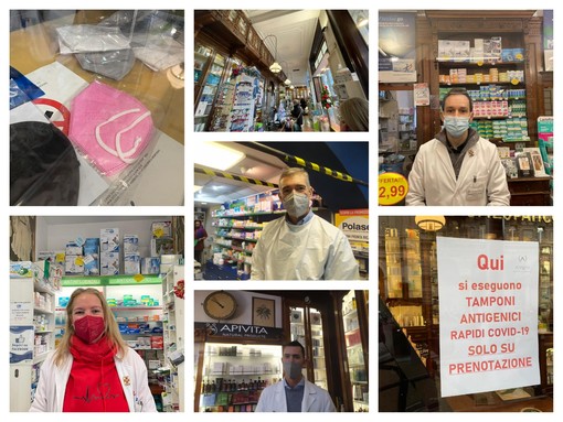 Mascherine Ffp2, per il momento nessuna difficoltà a trovarle in farmacia, ma i tamponi faidate sono esauriti (FOTO)