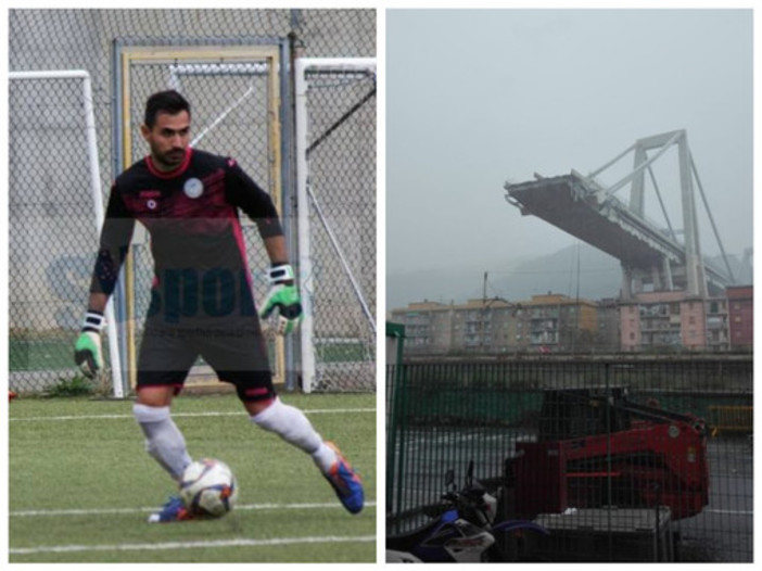 Davide Capello coinvolto nel crollo del Ponte Morandi, il portiere del Legino è miracolosamente sopravvissuto dopo un volo di 50 metri