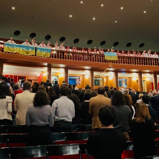 Concerto 25 Aprile, Toti: “Evento simbolico e significativo. Grazie al coro ucraino che tiene viva l’identità e la cultura di un popolo”