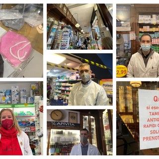 Mascherine Ffp2, per il momento nessuna difficoltà a trovarle in farmacia, ma i tamponi faidate sono esauriti (FOTO)