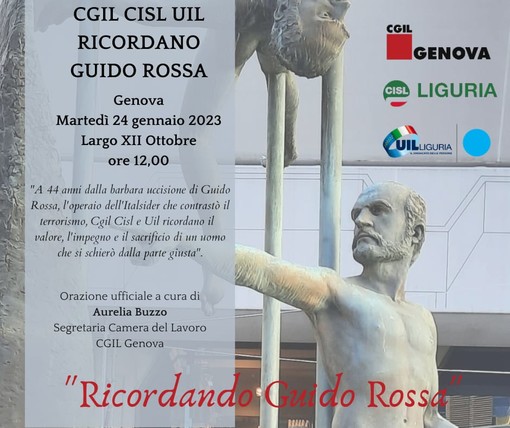 Guido Rossa, le celebrazioni in ricordo del sindacalista ucciso dalle Brigate Rosse