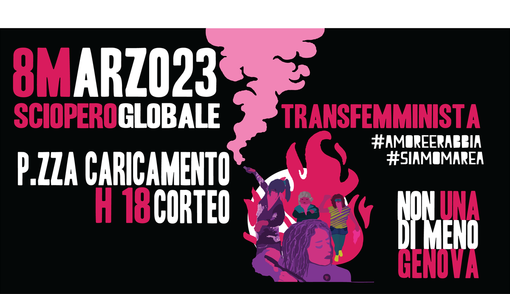 Anche Unione Popolare partecipa allo sciopero dell'8 marzo organizzato da "Non Una Di Meno Genova"