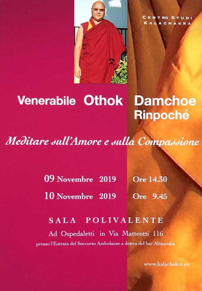 Ospedaletti: il 9 e 10 novembre, presso la Sala Polivalente si terranno due conferenze dedicate al "Meditare sull’Amore e Compassione"