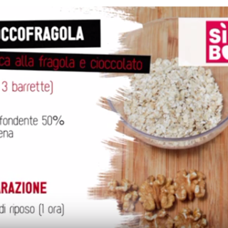 Barretta fragole e cioccolato